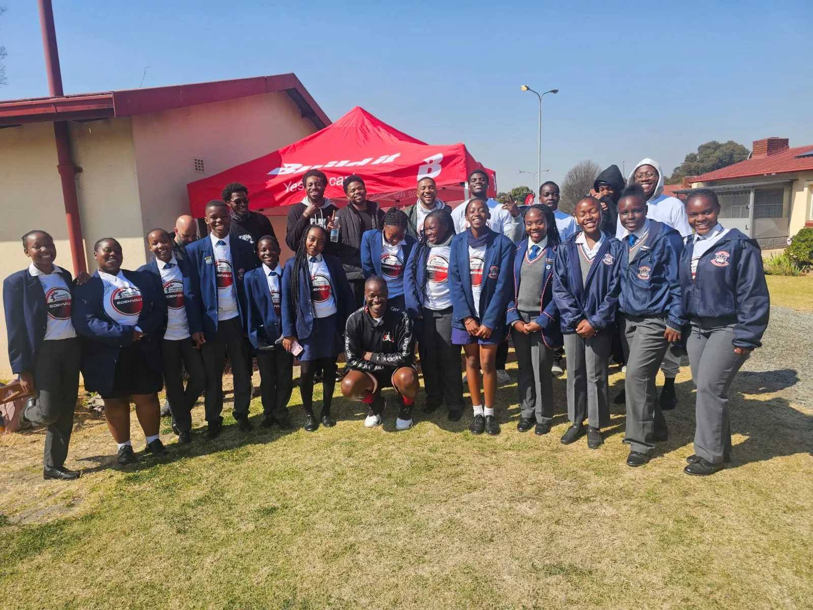 Edenvale Lions players at the Eastgate basketball event