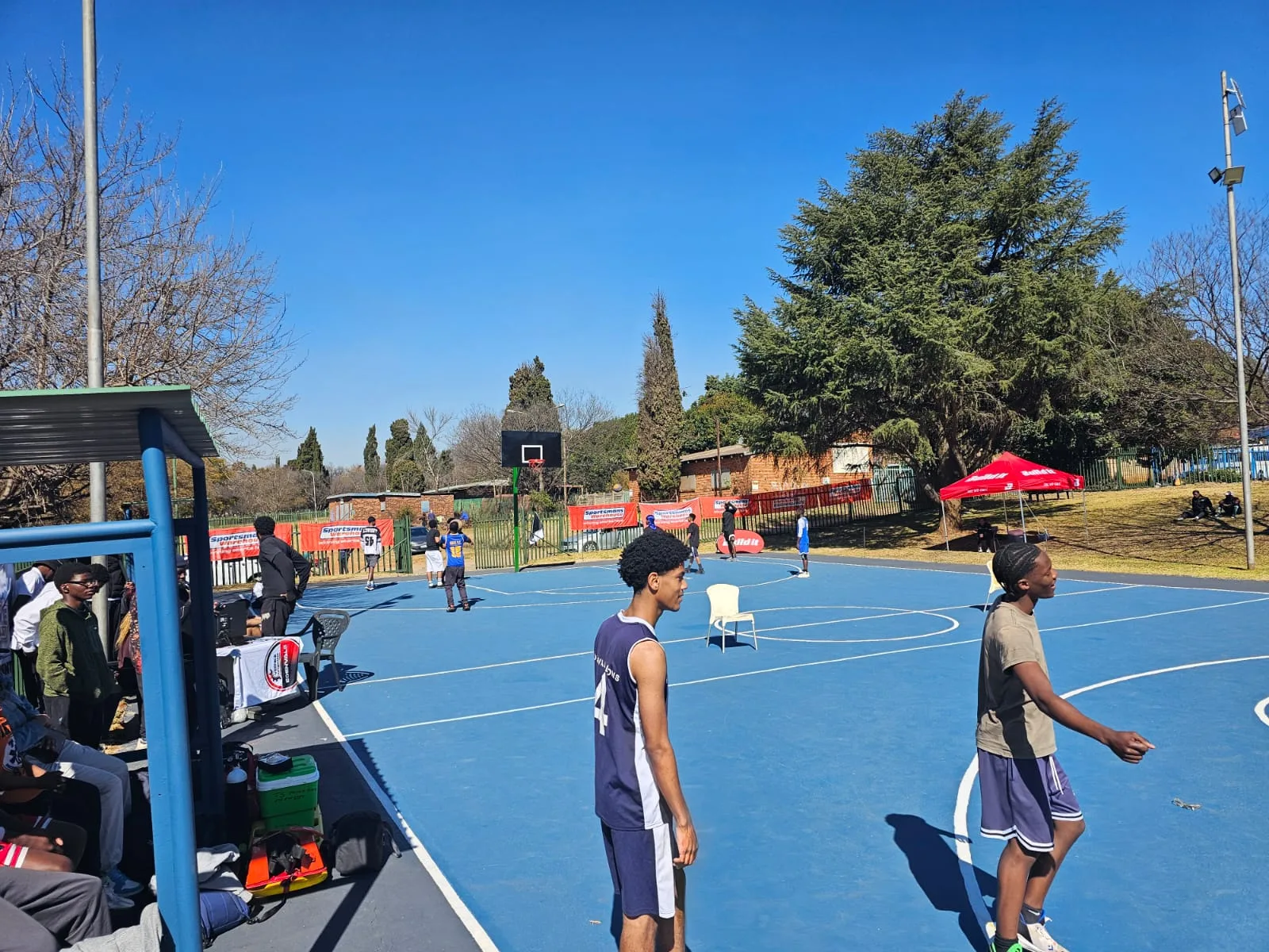 Edenvale Lions players at the Eastgate basketball event